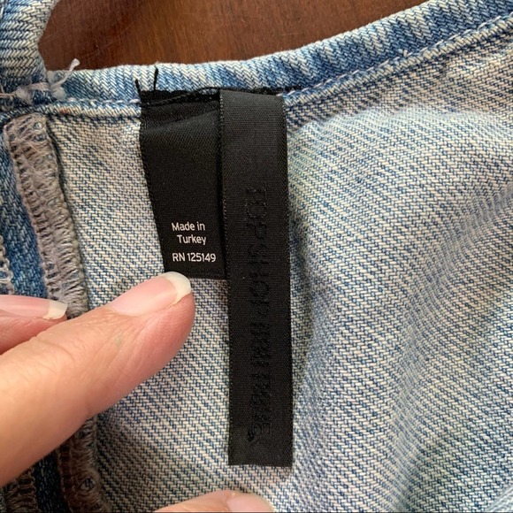 Topshop Lace-up Denim Slip Dress 6 - Picture 8 of 12